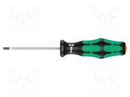 Screwdriver; slot; 2,5x0,4mm; Blade length: 60mm WERA