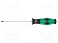 Screwdriver; hex key,spherical; HEX 2,5mm; Blade length: 100mm WERA