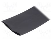 Heat shrink sleeve; thin walled,flexible; 2: 1; 101.6mm; black HELLERMANNTYTON