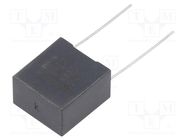 Capacitor: polypropylene; X2; R53; 680nF; 18x19x11mm; ±10%; 15mm KEMET