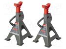 Jack stand; 2pcs; 2000kg; Hmin: 265mm; Hmax: 418mm PROLINE