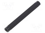 Screwed spacer sleeve; hexagonal; polyamide; M2; L: 45mm; black 