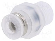 Push-in fitting; threaded,straight; -0.95÷10bar; Thread: R 1/8" 