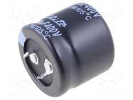 Capacitor: electrolytic; SNAP-IN; 100uF; 400VDC; Ø30x25mm; ±20% Elite
