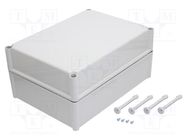 Enclosure: multipurpose; X: 278mm; Y: 378mm; Z: 180mm; SOLID; ABS FIBOX