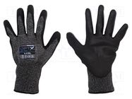 Protective gloves; Size: 11,XXL; grey; steel wire,HPPE,polyester WONDER GRIP