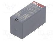 Relay: electromagnetic; SPDT; Ucoil: 110VAC; 16A; max.250VAC; PCB ABB