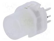 Switch: push-button; Pos: 2; SPST-NO; 0.01A/35VDC; LED; white; THT C&K