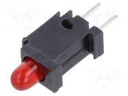 LED; in housing; 2.8mm; No.of diodes: 1; red; 20mA; 60°; 15÷30mcd 