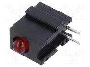 LED; in housing; 2.8mm; No.of diodes: 1; red; 20mA; 60°; 1.2÷4mcd MENTOR