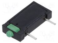 LED; in housing; 1.8mm; No.of diodes: 1; green; 20mA; 70°; 5÷17mcd MENTOR