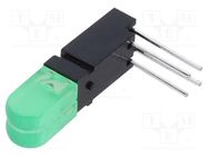 LED; in housing; No.of diodes: 2; yellow green; 20mA; 60°; λd: 573nm 