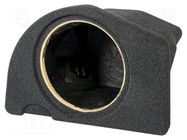Car loudspeaker enclosure; MDF; black melange; textil; 250mm BASSER