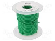 Wire; HookUp Wire; stranded; Cu; 16AWG; PVC; green; 1kV; 30.5m; 100ft ALPHA WIRE