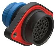 29 POSITION PANEL MOUNT RECEPTACLE, SOCKET, SHELL SIZE 24, REDUCED DIAMETER SEAL (BLUE), SMALL THREAD ADAPTER 86AK2748