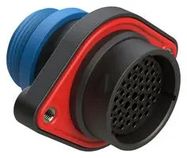 47 POSITION PANEL MOUNT RECEPTACLE, SOCKET,SHELL SIZE 24, REDUCED DIAMETER SEAL (BLUE), SMALL THREAD ADAPTER 86AK2756