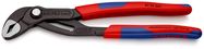 KNIPEX 87 02 250 SB Cobra® High-Tech Water Pump Pliers with slim multi-component grips grey atramentized 250 mm (self-service card/blister)