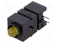 LED; in housing; 5mm; No.of diodes: 1; yellow; 20mA; 60°; 15÷30mcd 