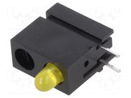 LED; in housing; 2.8mm; No.of diodes: 1; yellow; 20mA; 60°; 10÷20mcd MENTOR