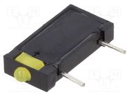 LED; in housing; 1.8mm; No.of diodes: 1; yellow; 20mA; 70°; 5÷17mcd 