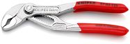 KNIPEX 87 03 125 Cobra® High-Tech Water Pump Pliers with non-slip plastic coating chrome-plated 125 mm