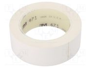 Tape: marking; white; L: 33m; W: 38mm; Thk: 0.13mm; 2.5N/cm; 130% 3M