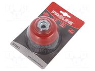 Cup brush; 80mm; Socket size: M14 PROLINE
