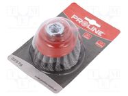 Cup brush; 80mm; Mounting: M14 PROLINE