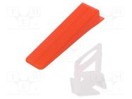 The tile leveling system; Kit: mounting wedge x100,clip x300 PROLINE