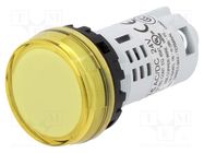 Control lamp; 22mm; YW; -20÷55°C; Illumin: LED; Ø22.5mm; IP65; 24VAC IDEC