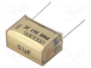 Capacitor: paper; 100nF; 500VAC; Pitch: 20.3mm; ±10%; THT; PME261 KEMET