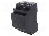 Power supply: switched-mode; for DIN rail; 60W; 5VDC; 6.5A; 84% AIMTEC