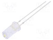 LED; 5mm; white cold; 1120÷1560mcd; 100°; Front: flat; 2.7÷3.4V OPTOSUPPLY