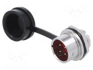 Connector: circular; socket; male; PIN: 4; IP67; SA16; 5A; 500V WEIPU