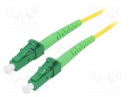 Fiber patch cord; OS2; LC/APC,both sides; 1m; LSZH; yellow 