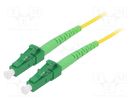 Fiber patch cord; OS2; LC/APC,both sides; 10m; LSZH; yellow LOGILINK