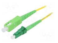 Fiber patch cord; OS2; LC/APC,SC/APC; 2m; 9/125um; LSZH; green LOGILINK