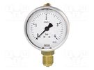 Manometer; -1÷0bar; Class: 2.5; 100mm; -20÷60°C; IP65; 113.53 WIKA