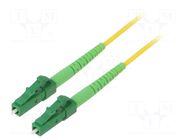Fiber patch cord; OS2; LC/APC,both sides; 5m; 9/125um; LSZH; green LOGILINK