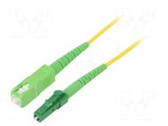 Fiber patch cord; OS2; LC/APC,SC/APC; 5m; Optical fiber: 9/125um LOGILINK