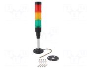 Signalling column; red/yellow/green; LED; 230VAC; HBJD-40; 40mm ONPOW