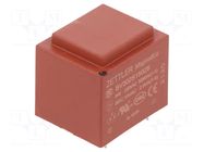 Transformer: encapsulated; 2.8VA; 230VAC; 15V; 187mA; PCB ZETTLER