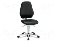 Cleanroom acces: chair; black; 460x440mm; 470÷610mm; ESD EUROSTAT GROUP