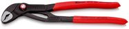 KNIPEX 87 21 250 SB Cobra® QuickSet High-Tech Water Pump Pliers with non-slip plastic coating grey atramentized 250 mm (self-service card/blister)