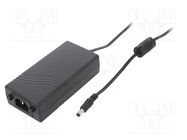 Power supply: switched-mode; 12VDC; 5.42A; Out: 5,5/2,5; 65W; 90.1% XP POWER