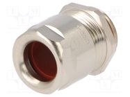 Cable gland; M20; 1.5; IP68; brass; Body plating: nickel HUMMEL