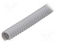 Protective tube; Size: 16; PVC; grey; L: 30m; -5÷60°C; 320N PAWBOL