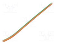 Wire; H05V-K,LgY; stranded; Cu; 2.5mm2; PVC; orange-green; 50m BQ CABLE