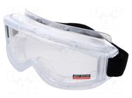 Safety goggles; Lens: transparent; Features: adjustable tape LAHTI PRO