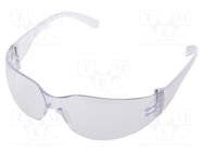 Safety spectacles; Lens: transparent; Resistance to: UV rays LAHTI PRO